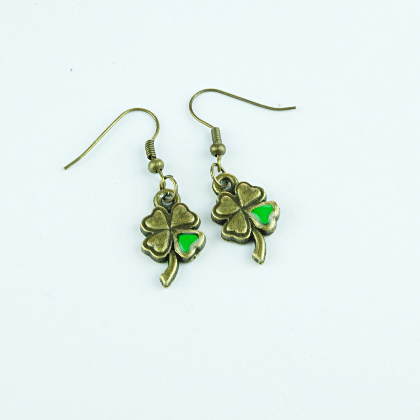 Shamrock earrings Good Lucky clover jewelry Four leaf clover jewelry St Patricks day gift for her Irish earrings