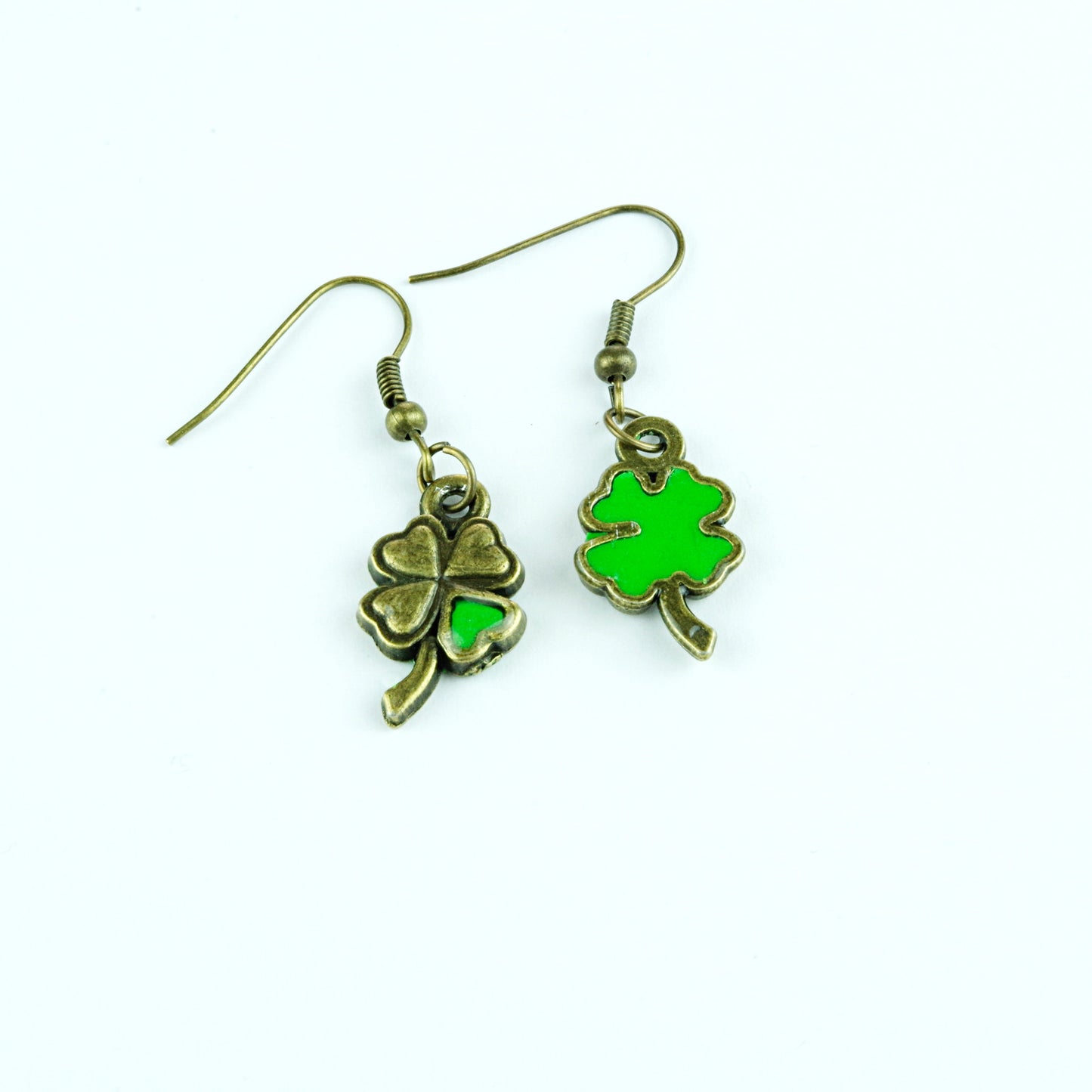 Shamrock earrings Good Lucky clover jewelry Four leaf clover jewelry St Patricks day gift for her Irish earrings