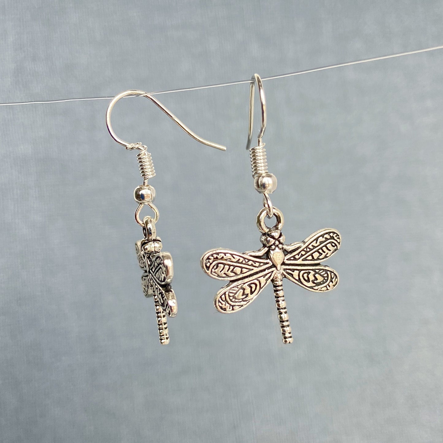 Dragonfly dangle earrings Insect Statement Earrings Dragonfly jewelry Mothers day gift for mom gift for women sister gift best friend