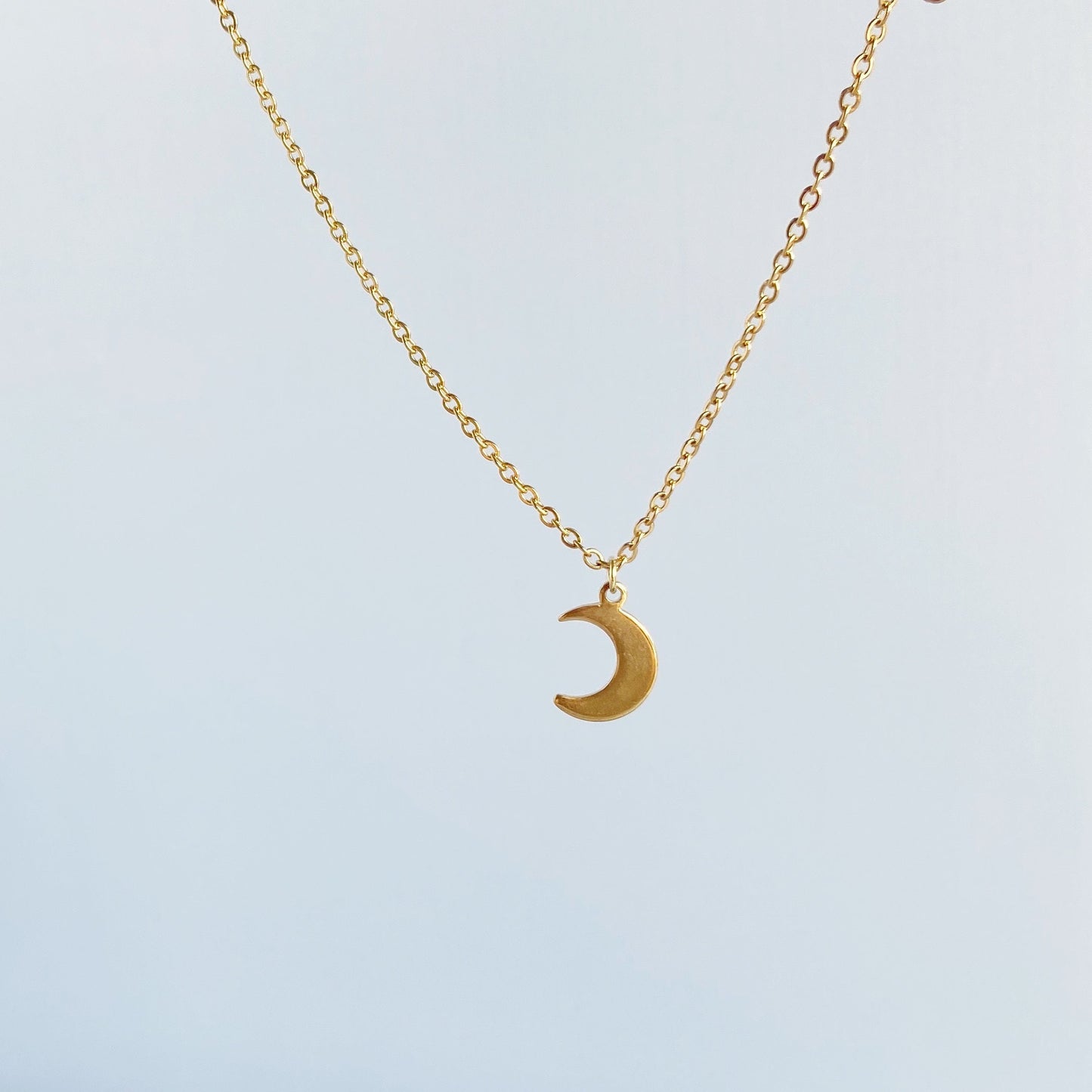 Moon necklace for women gift for best friends Gold crescent Moon Celestial jewelry gifts for mom and daughter