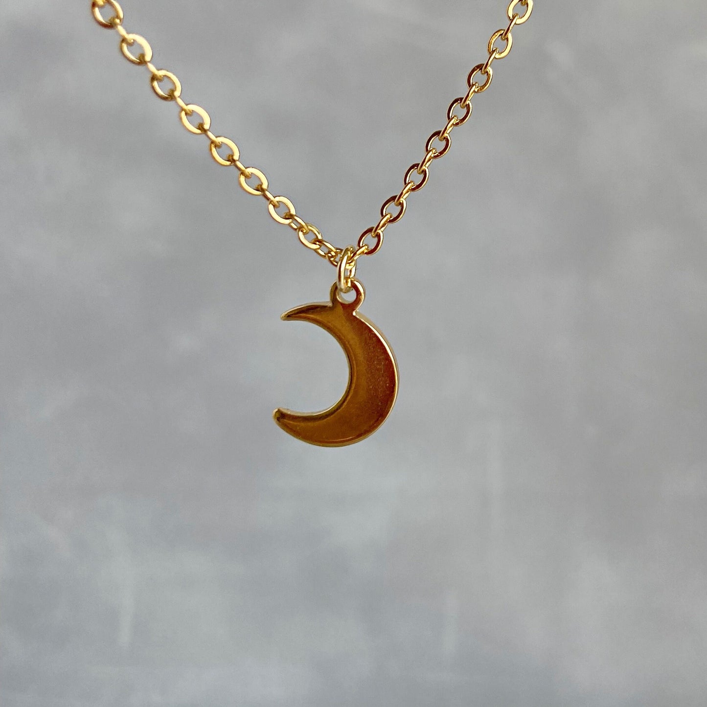 Moon necklace for women gift for best friends Gold crescent Moon Celestial jewelry gifts for mom and daughter