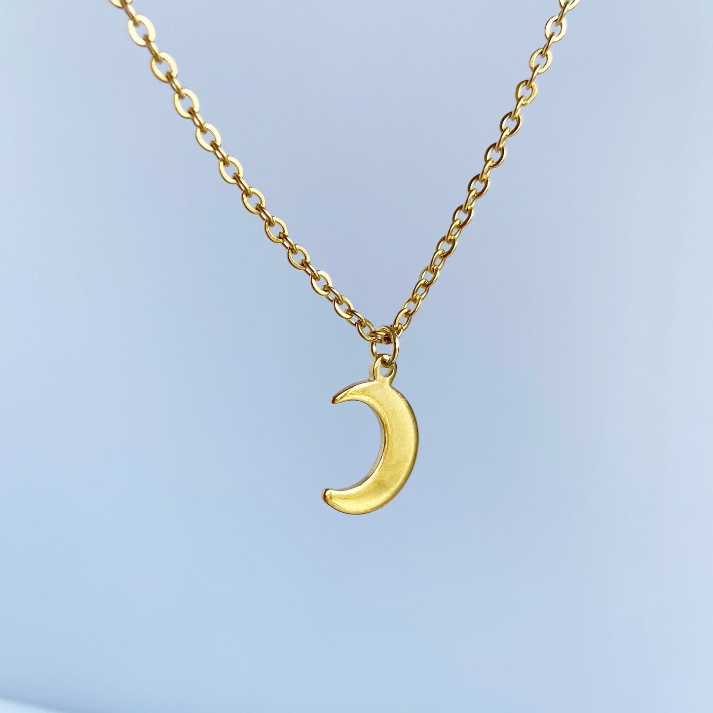 Moon necklace for women gift for best friends Gold crescent Moon Celestial jewelry gifts for mom and daughter