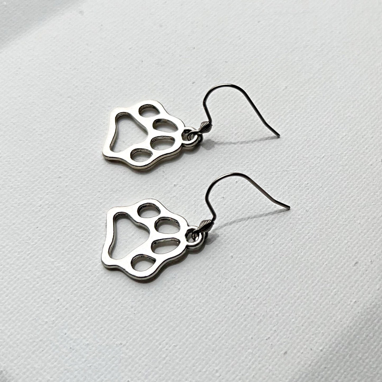 Cute Cat or Dog Paw Print Earrings Perfect for the Animal Lover