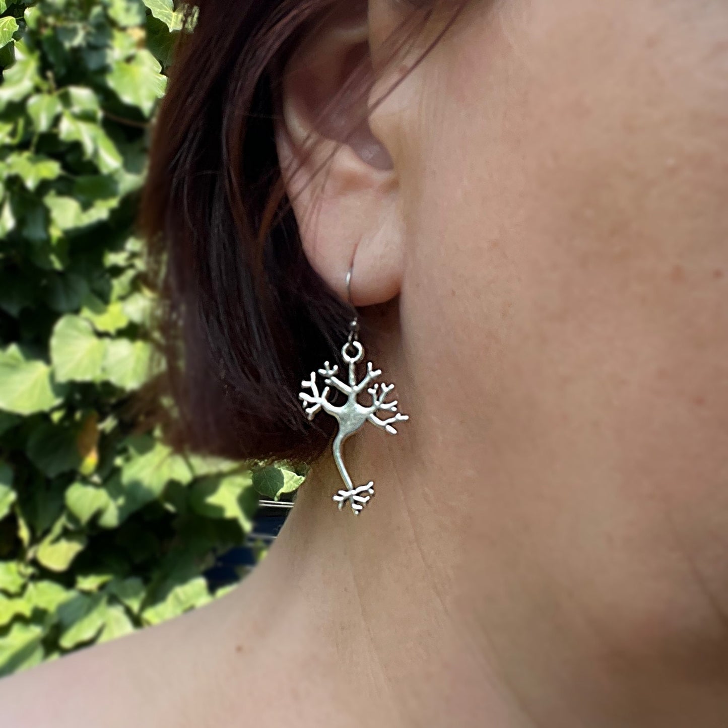 Neuron Cell Earrings Biology Gift, Brain Cell Jewelry , Science earrings, Medical