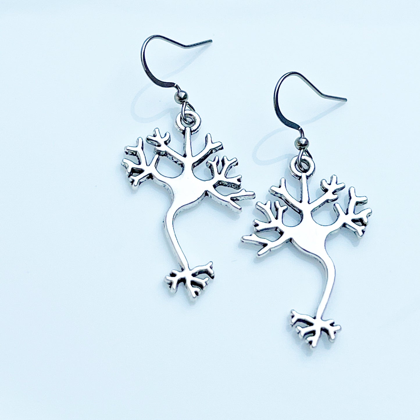 Neuron Cell Earrings Biology Gift, Brain Cell Jewelry , Science earrings, Medical